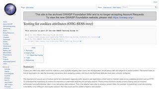 
                            11. Testing for cookies attributes (OTG-SESS-002) - OWASP