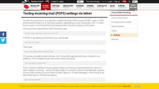 
                            9. Testing incoming mail (POP3) settings via telnet - ResellersPanel
