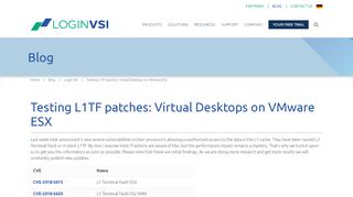 
                            6. Testing L1TF patches: Virtual Desktops on VMware ESX - Login VSI