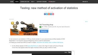 
                            5. Testing: new method of activation of statistics - XVM