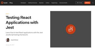 
                            11. Testing React Applications with Jest - Auth0
