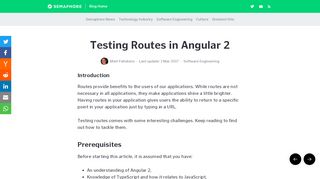 
                            5. Testing Routes in Angular 2 - Semaphore