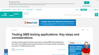 
                            7. Testing SMS texting applications: Key steps and considerations