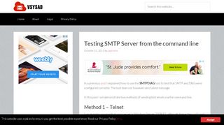 
                            10. Testing SMTP Server from the command line - vSYSAD