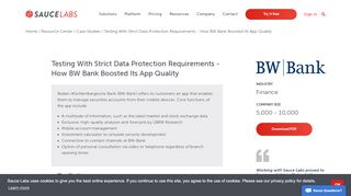 
                            10. Testing With Strict Data Protection Requirements - How BW Bank ...