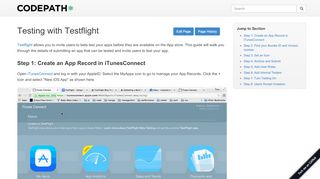 
                            10. Testing with Testflight | CodePath iOS Cliffnotes