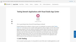 
                            6. Testing Xamarin Applications with Visual Studio App Center – Visual ...