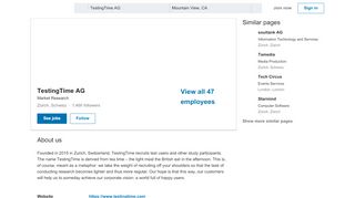 
                            9. TestingTime AG | LinkedIn