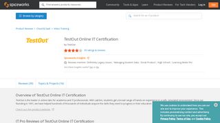 
                            8. TestOut Online IT Certification Specs, Pricing, Reviews, & Support