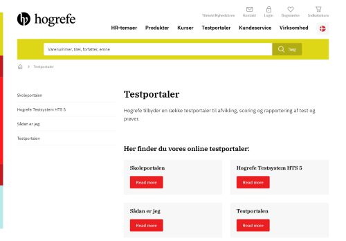 
                            5. Testportaler - Hogrefe Psykologisk Forlag