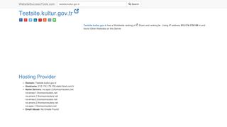 
                            12. Testsite.kultur.gov.tr Error Analysis (By Tools) - Website Success Tools