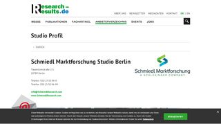 
                            9. Teststudio Berlin - Schmiedl Marktforschung GmbH