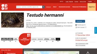 
                            9. Testudo hermanni - IUCN Red List