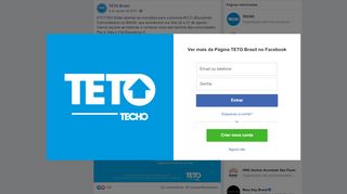 
                            7. TETO Brasil - #TETOBA Estão abertas as inscrições para a... | Facebook