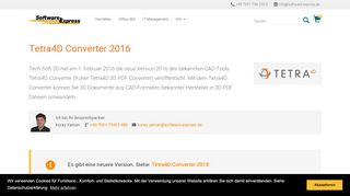 
                            4. Tetra4D Converter 2016 | Lizenzen, Services, Preise | Software-Express