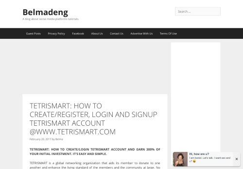 
                            2. TETRISMART: HOW TO CREATE/REGISTER, LOGIN AND SIGNUP ...