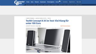 
                            10. Teufel Concept B 20 im Test: Viel Klang für unter 100 Euro ...