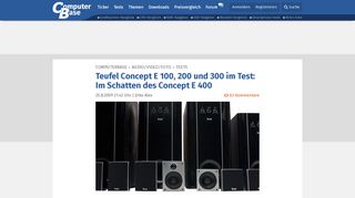 
                            7. Teufel Concept E 100, 200 und 300 im Test: Im Schatten des Concept ...