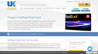 
                            11. Texaco Fastfuel Fuel Card for Car and Van Fleets - UK Fuels