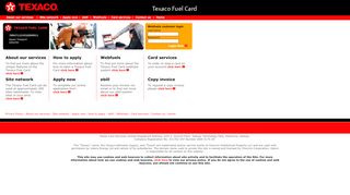 
                            11. Texaco Fuel Cards