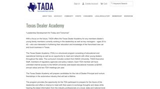 
                            7. Texas Dealer Academy - Texas Automobile Dealers Association