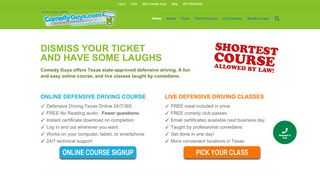
                            4. Texas Defensive Driving Classes and Online Course | Comedy Guys