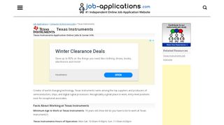 
                            4. Texas Instruments Application, Jobs & Careers Online