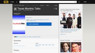 
                            12. Texas Monthly Talks (TV Series 2003–2010) - IMDb