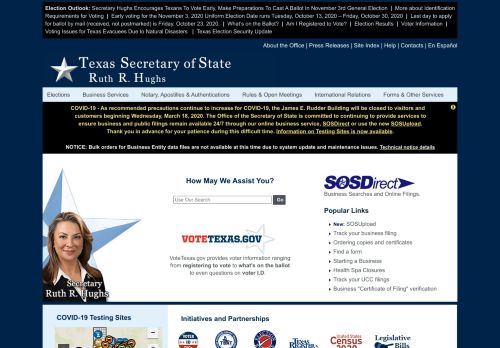 
                            8. Texas Secretary of State