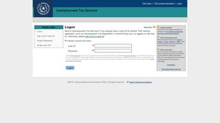 
                            5. Texas Workforce Commission's Unemployment Tax Services - Logon