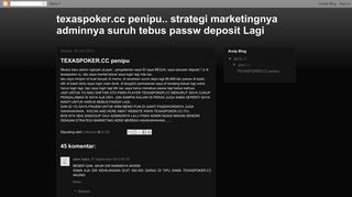 
                            7. texaspoker.cc penipu.. strategi marketingnya adminnya suruh tebus ...