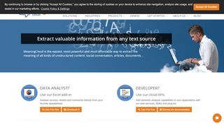 
                            12. Text Analytics – MeaningCloud text mining solutions