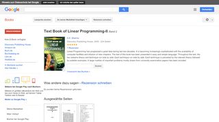 
                            9. Text Book of Linear Programming-II