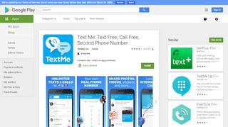 
                            8. Text Me: Text Free, Call Free, Second Phone Number - Apps on ...