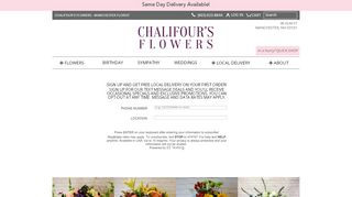 
                            1. Text Message Deals - Chalifour's Flowers