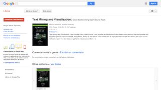 
                            10. Text Mining and Visualization: Case Studies Using Open-Source Tools