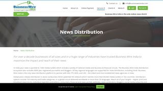 
                            3. Text & Multimedia Online News Distribution | Business Wire India