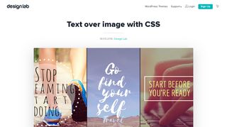 
                            7. Text over image with CSS - Design Lab