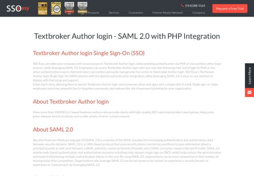 
                            10. Textbroker Author login - SAML 2.0 with PHP Integration - SAML SSO ...