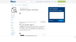 
                            9. textfree pinger web login Questions & Answers (with Pictures) - Fixya