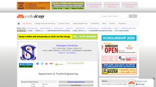 
                            8. Textile Engineering - Bachelor - Sonargaon University ... - EduIcon.com