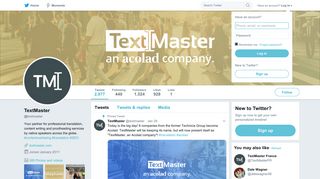 
                            7. TextMaster (@textmaster) | Twitter