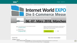 
                            6. TextMaster auf der Internet World 2018 in München | Events bei XING