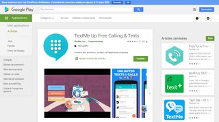 
                            8. TextMe Up Free Calling & Texts – Applications sur Google Play