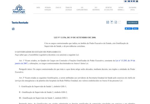 
                            13. Texto Original - Alepe Legis - Portal da Legislação Estadual de ...