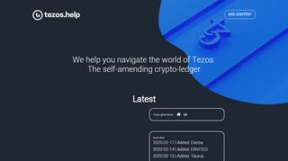 
                            13. Tezos.help - We help you find Tezos related websites
