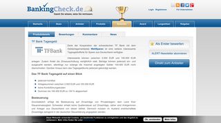 
                            7. TF Bank Tagesgeld | BankingCheck.de