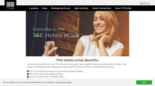 
                            5. TFE Hotels eClub | Sign up today to receive exclusive eClub offers