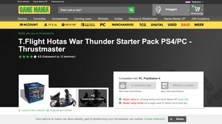 
                            12. T.Flight Hotas War Thunder Starter Pack PS4/PC - Thrustmaster ...