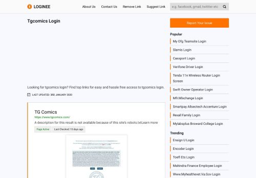 
                            4. Tgcomics Login